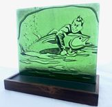 Fused Glass Sculpture - The One  2 small