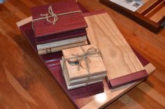 Lazy Susan Serving Set ~ Bird's Eye Maple & Purpleheart 5 small