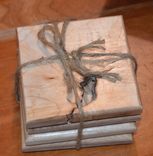 Lazy Susan Serving Set ~ Bird's Eye Maple & Purpleheart 4 small