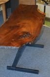 Modern Adjustable Height Desk From Live Edge Walnut 1 small