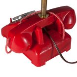 Small Vintage Red Telephone Lamp 3 small
