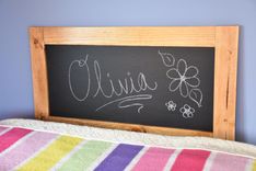 Kids Twin Chalkboard Headboard 4 small