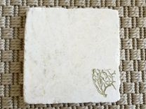 Coral Seaside Stone Coasters (Set Of 4) 4 small