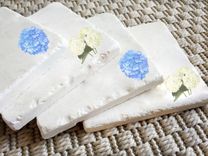 Hydrangea Stone Coasters (Set Of 4) 1 small