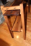 Walnut Hall Table, Rustic Modern. The Mendota 3 small