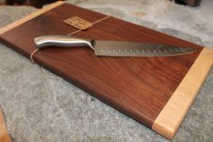 Cutting Board Black Walnut And Curly Maple 2 small