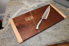 Cutting Board Black Walnut And Curly Maple 4 small