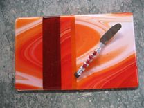 Glass Cheese Server 4 small