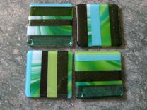 Fused Glass Coasters 1 small