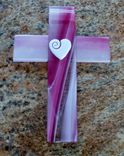 Fused Glass Cross 1 small