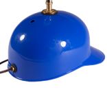 Small Baseball Lamp - Upcycled Blue Hitting Helmet Styled Hat & Shade 3 small