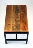 Floating Top Industrial Coffee Table In Reclaimed Fir 3 small