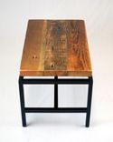Floating Top Industrial Coffee Table In Reclaimed Fir 4 small