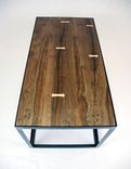 Salvaged Black Walnut Industrial Coffee Table 2 small