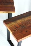 Industrial Reclaimed Timber End Table Set 5 small