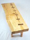 Stitched Up Maple Slab Coffee Table With Black Walnut Butterflys 4 small