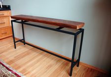 Blakeley Floating Top Industrial Console/Hall Table 3 small