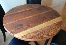 Reclaimed Timber Round Dining Table 3 small