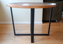 Reclaimed Timber Round Dining Table 2 small