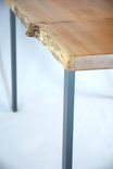 Chama Desk Natural Edge Maple Slab And Steel 4 small
