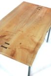 Chama Desk Natural Edge Maple Slab And Steel 6 small