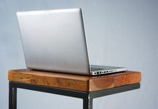 Industrial Reclaimed Timber Laptop Table 1 small