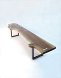 Salvaged Black Walnut Slab Bench 2 small