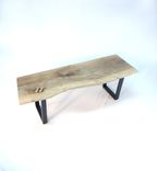 Salvaged Black Walnut Slab Bench 7 small