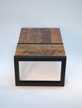 Rustic Modern Barnwood Domino Coffee Table 6 small