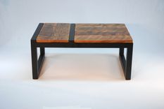 Rustic Modern Barnwood Domino Coffee Table 7 small