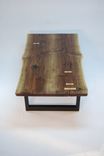 Walnut Slab With Maple Butterfly's Aurora Minimalist Coffee Table 3 small
