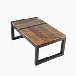 Rustic Modern Barnwood Domino Coffee Table 1 small