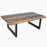 Walnut Slab With Maple Butterfly's Aurora Minimalist Coffee Table 1 small