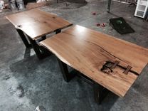 Single Slab Live Edge Dining Room Table In White Oak 1 small