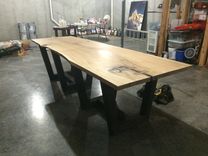 Single Slab Live Edge Dining Room Table In White Oak 5 small