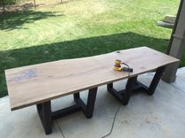 Single Slab Live Edge Dining Room Table In White Oak 3 small