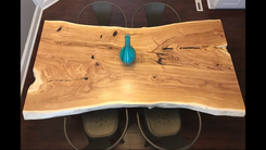 Live Edge Honey Locust Dining Room Table 2 small