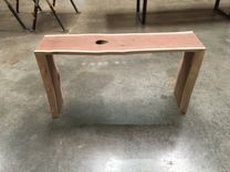 Live Edge Black Walnut Waterfall Table 4 small