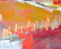 "Sun Spot" Original Acrylic Abstract Painting 4 small