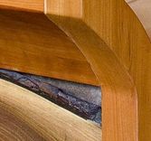 Arching Bench In Cherry And Walnut 3 small