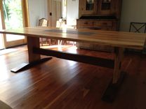 Maple And Walnut Dining Table 2 small