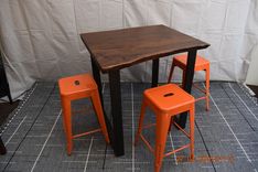 Live Edge Walnut Bistro Table 3 small