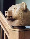Hand-Carved Oak Newel Post Finials 2 small