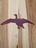 Custom End Table- Hickory With Purple Heart Waterfowl Inlay And Accents 3 small