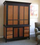 Figured Cherry And Wenge Media Cabinet 1 small