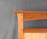 Queen Bed In Cherry And Curly Maple 2 small