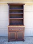 Walnut And Butcher Block Maple Hutch 1 small