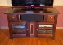 Walnut Tv Stand 3 small
