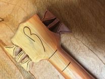 Live Edge Red Cedar Guitar Clock 4 small