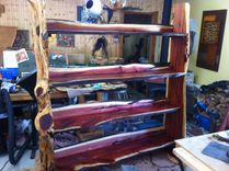 Cedar Tree Trunk Retail Display Shelf 2 small